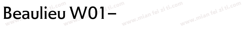 Beaulieu W01字体转换